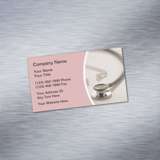 Gezondheidswerker voor vrouwen magnetisch visitekaartje (Voorbeeld)