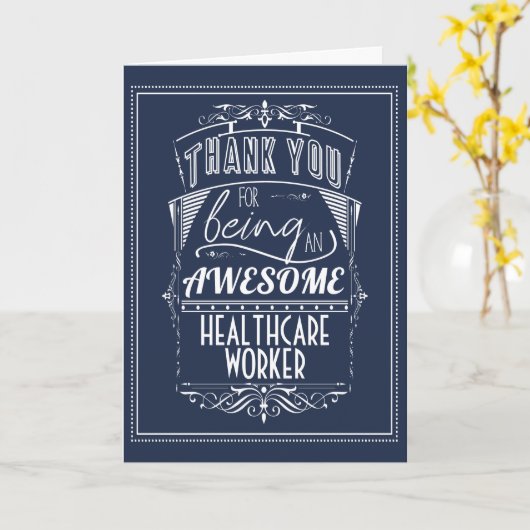 Gezondheidswerkers Bedankt voor uw waardering Kaart (Gele Bloem)