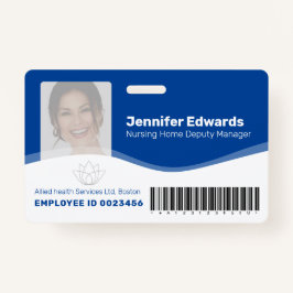 Gezondheidswerkers foto ID-streepjescode Badge