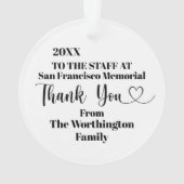 Gezondheidswerkers Ornament (achterkant)