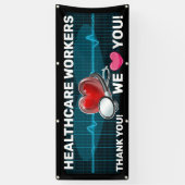 Gezondheidswerkers Spandoek (Verticaal)