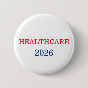 Gezondheidszorg 2020 Presidentiële campagne Ronde Button 5,7 Cm