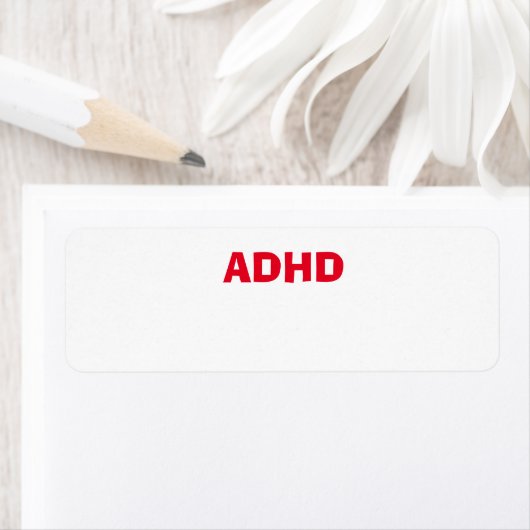 Gezondheidszorg ADHD ADD Etiket (Insitu)