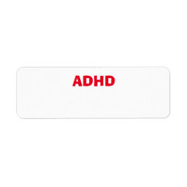 Gezondheidszorg ADHD ADD Etiket
