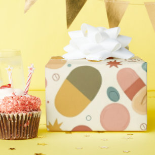 Gezondheidszorg & Apotheek Boho Earth Capsule Cadeaupapier