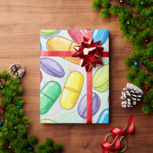 Gezondheidszorg & Apotheek Kleurrijke Capsule Cadeaupapier