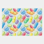 Gezondheidszorg & Apotheek Kleurrijke Capsule Inpakpapier Vel (Voorkant)