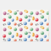 Gezondheidszorg & Apotheek Kleurrijke RX Inpakpapier Vel (Voorkant 3)