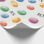 Gezondheidszorg & Apotheek Kleurrijke RX Pillen Cadeaupapier (Hoek)