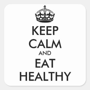 GEZONDHEIDSZORG BEWAREN EN ETEN - gepersonaliseerd Vierkante Sticker