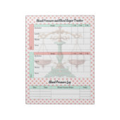  gezondheidszorg bloedsuiker en bloeddruk notitieblok (Linkerzijde)