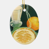  gezondheidszorg, dranken, gezonde ontbijten keramisch ornament (Achterkant)