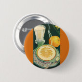  gezondheidszorg, dranken, gezonde ontbijten ronde button 5,7 cm (Voorkant /achterkant)