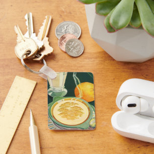  gezondheidszorg, dranken, gezonde ontbijten sleutelhanger