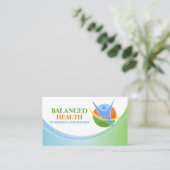 Gezondheidszorg en Wellness Coach Visitekaartje (Staand voorkant)