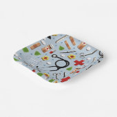 Gezondheidszorg feest papieren bordje (Gebogen)