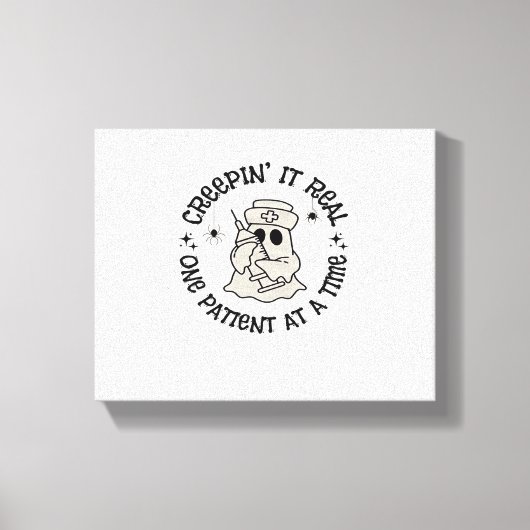 Gezondheidszorg Halloween, Creeping It Real One Pa Canvas Afdruk (Voorkant)