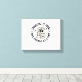 Gezondheidszorg Halloween, Creeping It Real One Pa Canvas Afdruk (Insitu (Houten vloer))