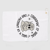 Gezondheidszorg Halloween, Creeping It Real One Pa Golfhanddoek (Horizontaal)