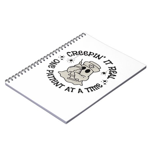 Gezondheidszorg Halloween, Creeping It Real One Pa Notitieboek (Linkerzijde)