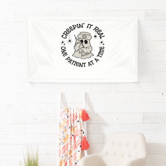 Gezondheidszorg Halloween, Creeping It Real One Pa Spandoek (Insitu)