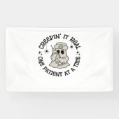 Gezondheidszorg Halloween, Creeping It Real One Pa Spandoek (Horizontaal)