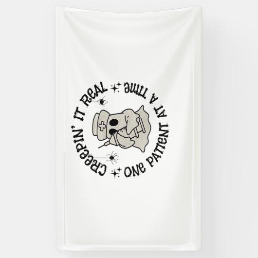 Gezondheidszorg Halloween, Creeping It Real One Pa Spandoek (Verticaal)