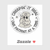 Gezondheidszorg Halloween, Creeping It Real One Pa Sticker (Vel)