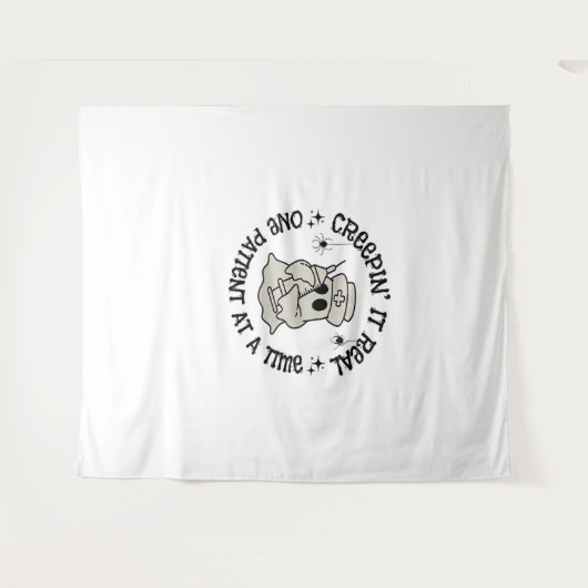 Gezondheidszorg Halloween, Creeping It Real One Pa Wandkleed (Voorkant (horizontaal))