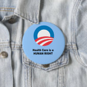 Gezondheidszorg is een mensenrecht ronde button 4,0 cm (In situ)