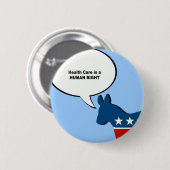 Gezondheidszorg is een mensenrecht ronde button 5,7 cm (Voorkant /achterkant)