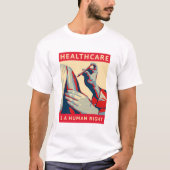 Gezondheidszorg is een mensenrecht t-shirt (Voorkant)