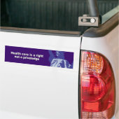 Gezondheidszorg is een recht en geen priveledge bumpersticker (Op Truck)