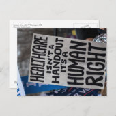 Gezondheidszorg is geen handout Briefkaart (Voorkant / Achterkant)