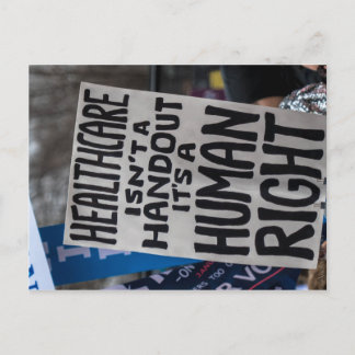 Gezondheidszorg is geen handout Briefkaart