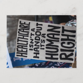 Gezondheidszorg is geen handout Briefkaart