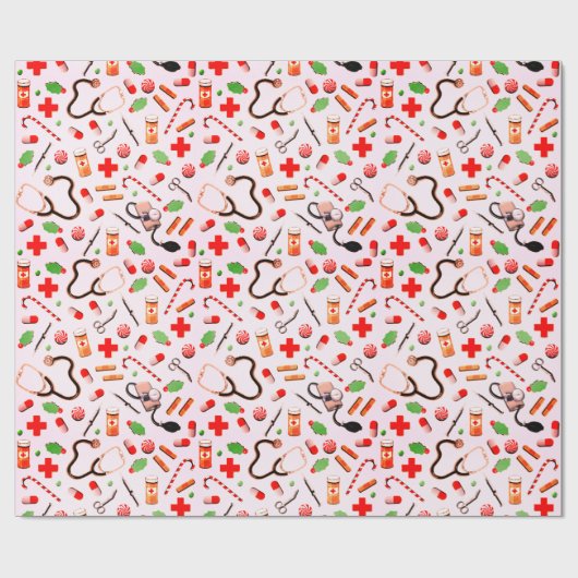 Gezondheidszorg Kerstcadeau Cadeaupapier (Vlak)