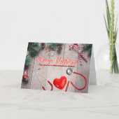 Gezondheidszorg Kerstgroeten met liefde Feestdagen Kaart (Voorkant)