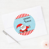 Gezondheidszorg Kerstvakantie Ronde Sticker (Envelop)