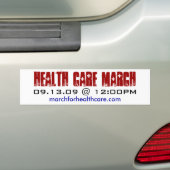 Gezondheidszorg Maart Bumpersticker (Op auto)