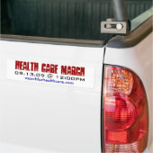 Gezondheidszorg Maart Bumpersticker (Op Truck)