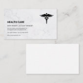gezondheidszorg | Medisch symbool Afsprakenkaartje (Voorkant / Achterkant)