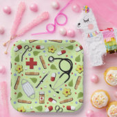 Gezondheidszorg partij papieren bordje (Feest)