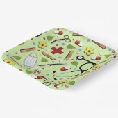 Gezondheidszorg partij papieren bordje (Gebogen)