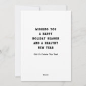 Gezondheidszorg Vakantiekaarten Feestdagenkaart (Achterkant)