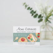 Gezondheidszorg voor levensmiddelen visitekaartje (Staand voorkant)