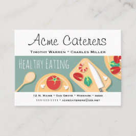 Gezondheidszorg voor levensmiddelen visitekaartje