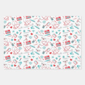 Gezondheidszorg voor verpleegkundigen inpakpapier vel (Voorkant 3)