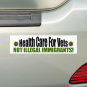 Gezondheidszorg voor veteranen bumpersticker (Op auto)