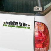 Gezondheidszorg voor veteranen bumpersticker (Op Truck)